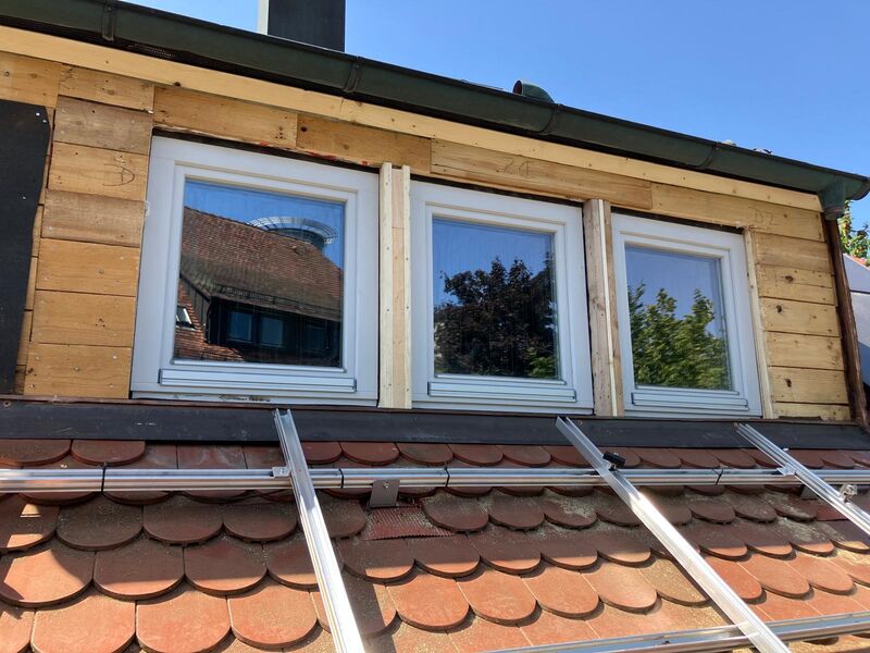Fenstereinbau in Dachgaube